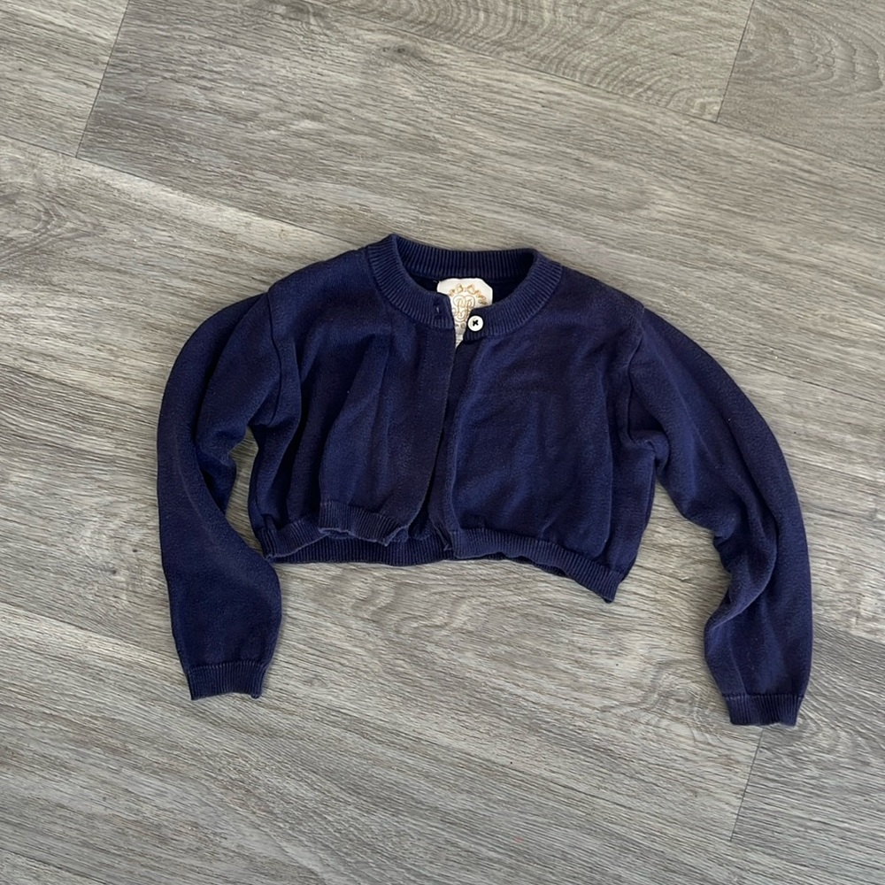 TBBC Nantucket Navy Cropped Sweater